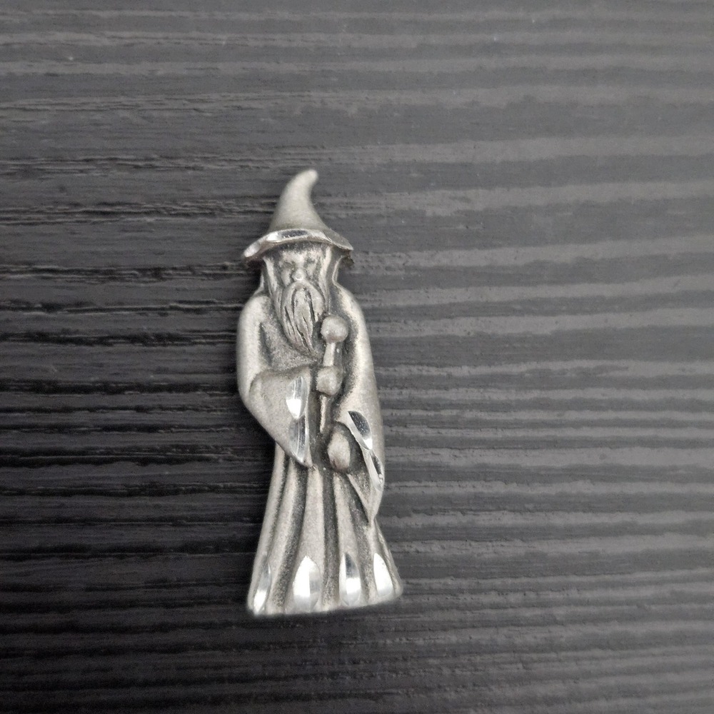 cuteri pewter fantasy wizard mini metal figurine‎